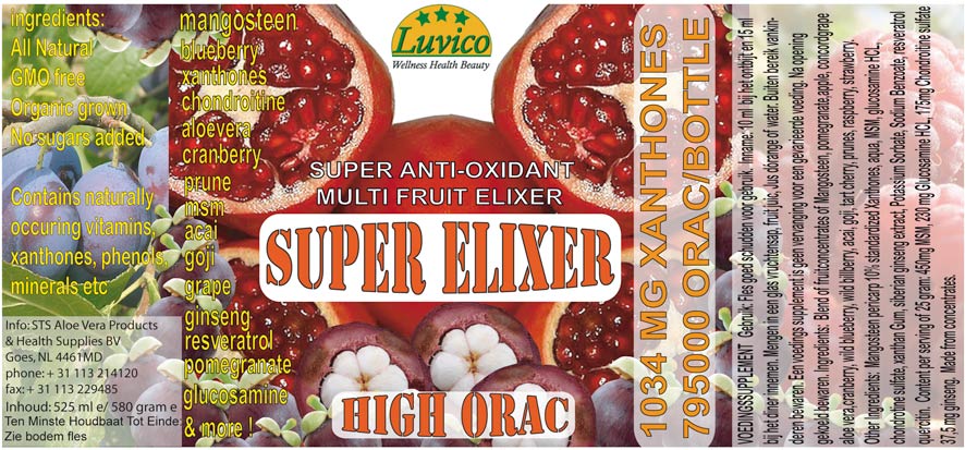 Luvico super elixer mangosteen aloevera acai goji granaatappel